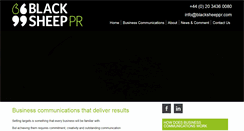 Desktop Screenshot of blacksheeppr.com